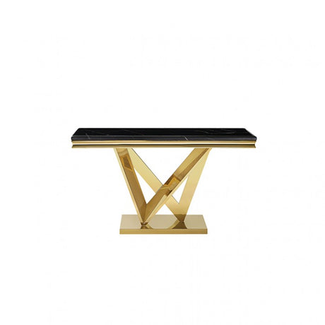 Villarsglane Gold/Black Sofa Table by Furniture of America at Eve Furniture