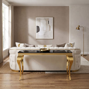 Villarsglane Gold/Black Sofa Table by Furniture of America at Eve Furniture