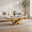 Villarsglane Gold/White Coffee Table by Furniture of America at Eve Furniture