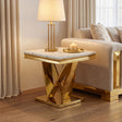Villarsglane Gold/White End Table by Furniture of America at Eve Furniture