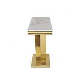 Villarsglane Gold/White Sofa Table by Furniture of America at Eve Furniture