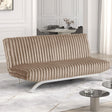 Villeneuve Taupe Futon Sofa Bed by Furniture of America at Eve Furniture