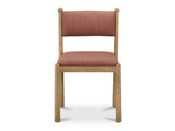 Villetta Deep Pink/Oak Stained Dining Chair (Set of 2)