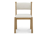 Villetta Stripe/Oak Stained Dining Chair (Set of 2) by MOES at Eve Furniture
