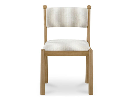 Villetta Stripe/Oak Stained Dining Chair (Set of 2) by MOES at Eve Furniture