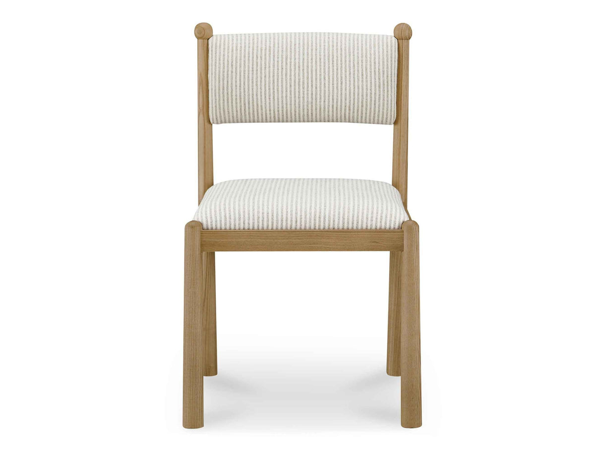 Villetta Stripe/Oak Stained Dining Chair (Set of 2) by Moe's Home at Eve Furniture