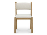 Villetta Stripe/Oak Stained Dining Chair (Set of 2) by Moe's Home at Eve Furniture