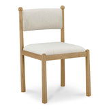 Villetta Stripe/Oak Stained Dining Chair (Set of 2) by Moe's Home at Eve Furniture