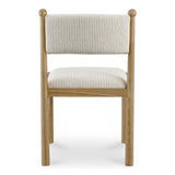 Villetta Stripe/Oak Stained Dining Chair (Set of 2) by Moe's Home at Eve Furniture