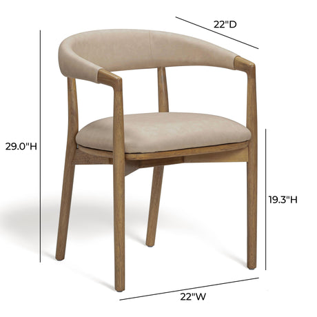 Vina Vegan Leather Dining Chair by TOV Furniture at Eve Furniture
