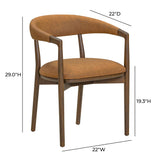 Vina Vegan Leather Dining Chair by TOV Furniture at Eve Furniture