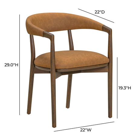 Vina Vegan Leather Dining Chair by TOV Furniture at Eve Furniture