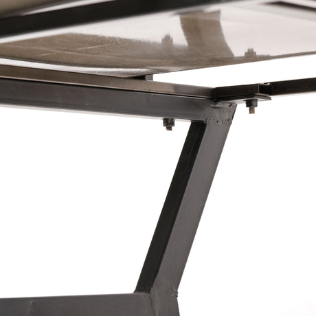 Vince Black Metal W/Gold Accents 3 Drawer Office Desk by Mercana at Eve Furniture