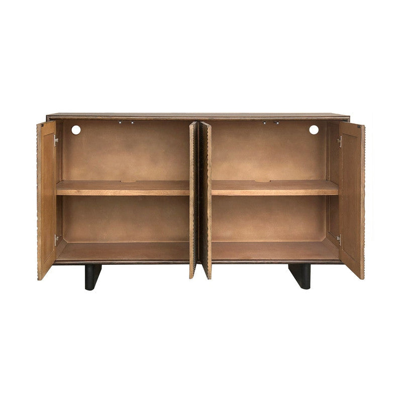 Vincent Brown Four-Door Sideboard by Crestview at Eve Furniture