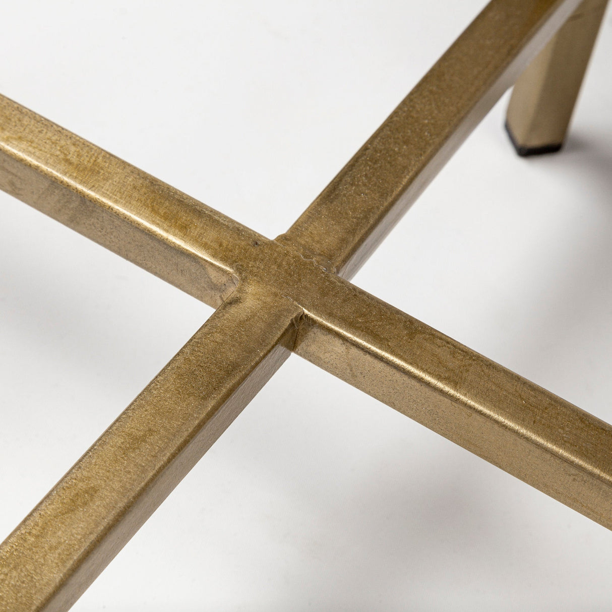 Vincent Octagonal White Marble Tabletop w/ Gold Metal Base Coffee Table by Mercana at Eve Furniture