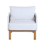 Vine 4-Piece Patio Conversation Set in Cream by Manhattan Comfort at Eve Furniture