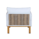 Vine 4-Piece Patio Conversation Set in Cream by Manhattan Comfort at Eve Furniture