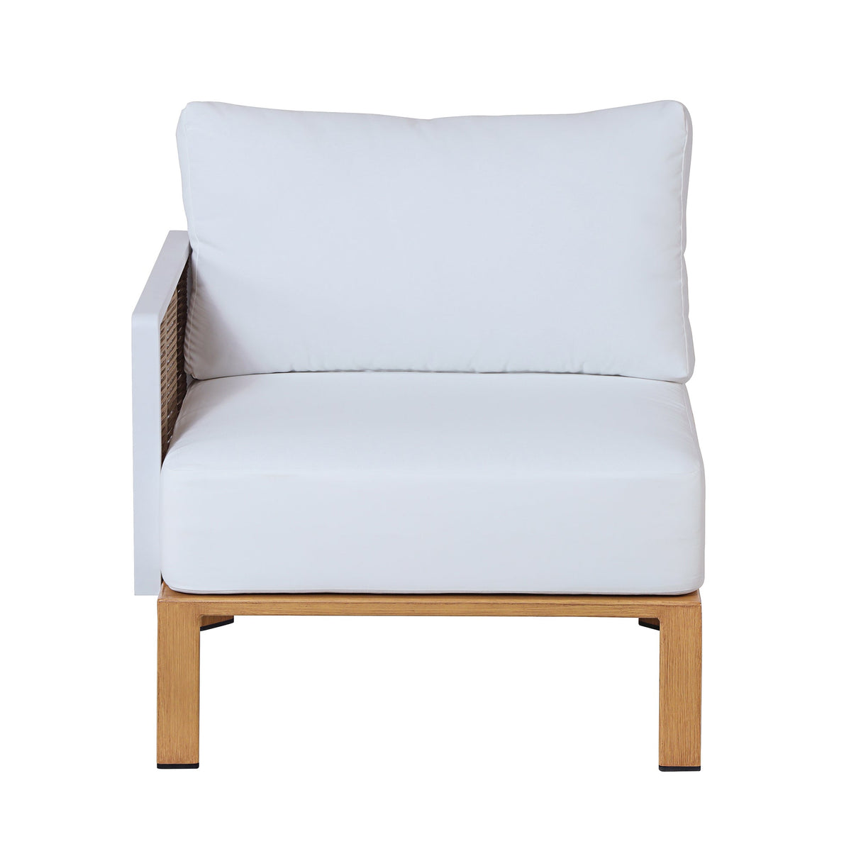 Vine 4-Piece Patio Conversation Set in Cream by Manhattan Comfort at Eve Furniture