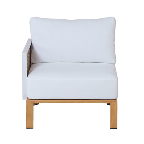 Vine 4-Piece Patio Conversation Set in Cream by Manhattan Comfort at Eve Furniture