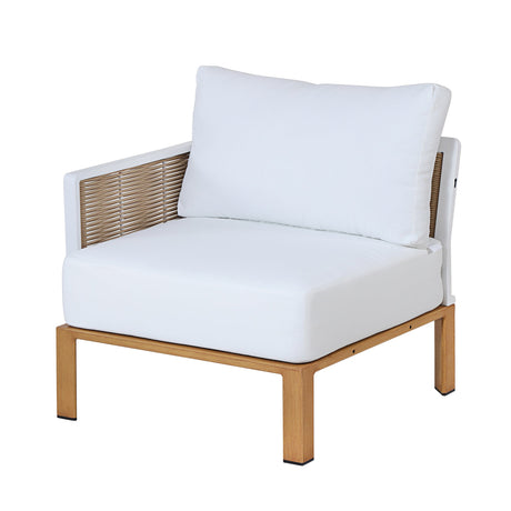 Vine 4-Piece Patio Conversation Set in Cream by Manhattan Comfort at Eve Furniture