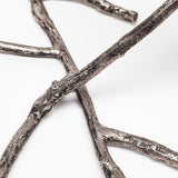 Vine I Distressed Silver Metal Creeper Five Candle Table Candle Holder by Mercana at Eve Furniture