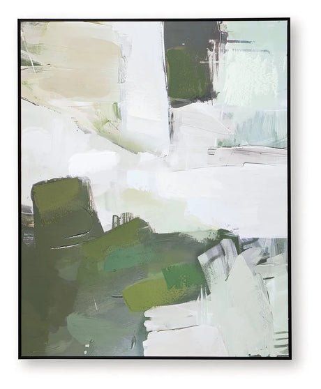 Vinick Green/Gray/White Wall Art by Ashley at Eve Furniture