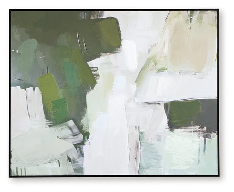 Vinick Green/Gray/White Wall Art by Ashley at Eve Furniture