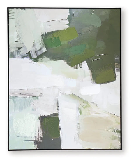 Vinick Green/Gray/White Wall Art by Ashley at Eve Furniture