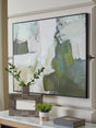 Vinick Green/Gray/White Wall Art by Ashley at Eve Furniture