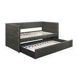 Vining Dark Gray Daybed with Trundle by Homelegance at Eve Furniture