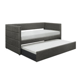 Vining Dark Gray Daybed with Trundle by Homelegance at Eve Furniture