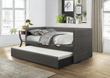 Vining Dark Gray Daybed with Trundle by Homelegance at Eve Furniture