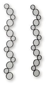 Vinler Black Accent Mirror Set (Set of 2) by Ashley at Eve Furniture