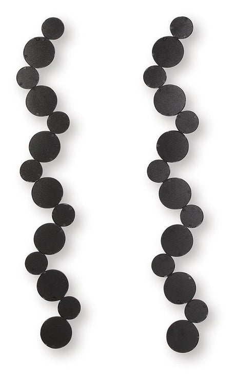 Vinler Black Accent Mirror Set (Set of 2) by Ashley at Eve Furniture