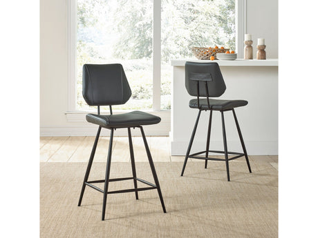 Vinson Modern Swivel Counter Stool in Cobalt (Set of 2) by Modus Furniture at Eve Furniture