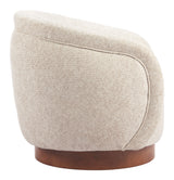 Vinta Beige Swivel Chair by Zuomod at Eve Furniture