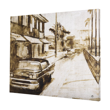 Vintage Car Picture I by Mercana Studio a Hand Embellished Textured Canvas by Mercana at Eve Furniture