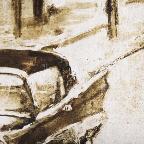 Vintage Car Picture I by Mercana Studio a Hand Embellished Textured Canvas by Mercana at Eve Furniture