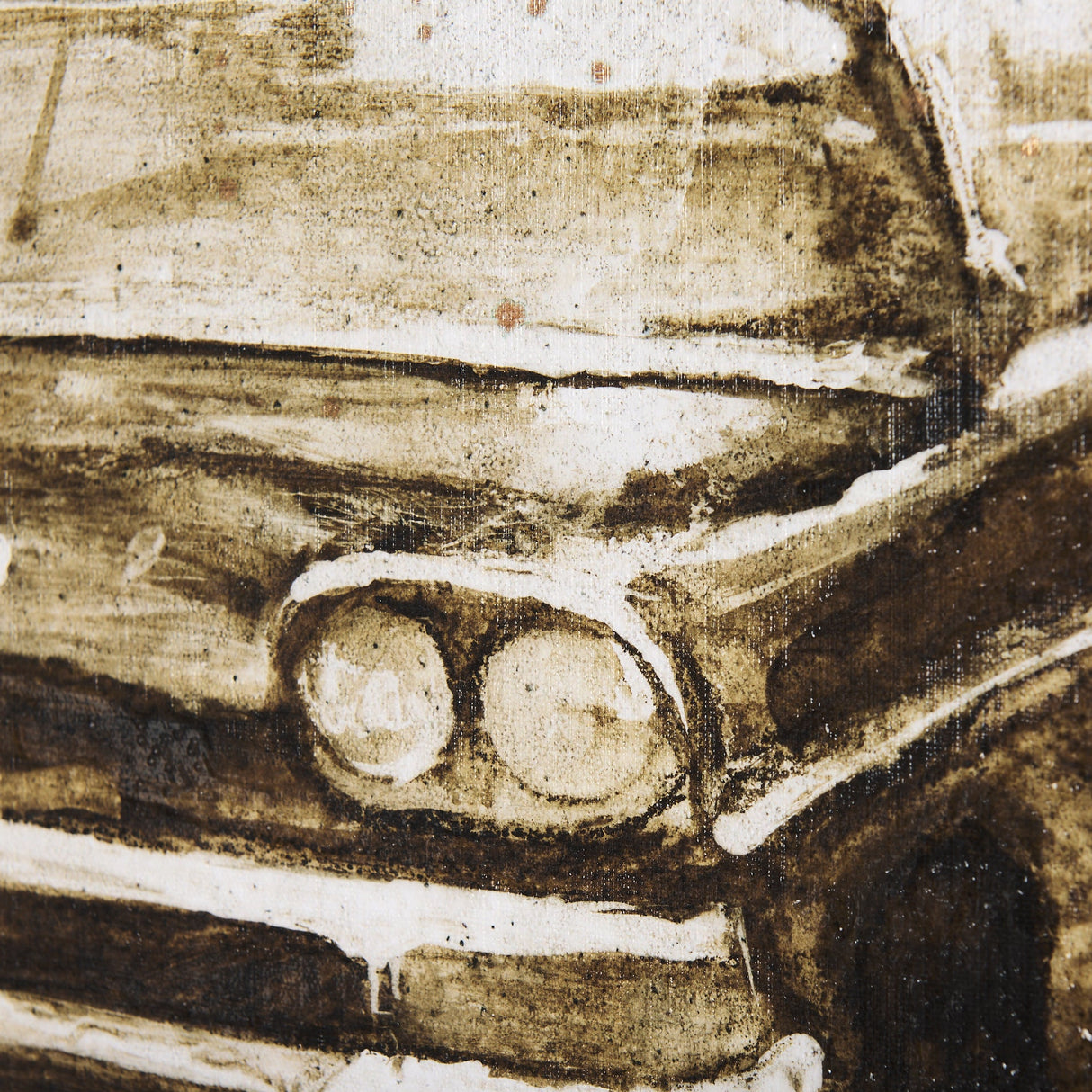 Vintage Car Picture I by Mercana Studio a Hand Embellished Textured Canvas by Mercana at Eve Furniture