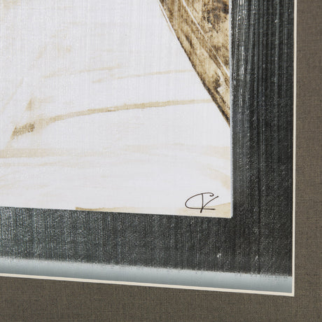 Vintage Car Picture I by Mercana Studio Hand Embellished Textured Framed Art Print Matted under Glas by Mercana at Eve Furniture