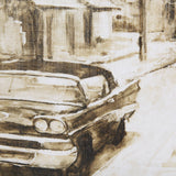 Vintage Car Picture I by Mercana Studio Hand Embellished Textured Framed Art Print Matted under Glas by Mercana at Eve Furniture