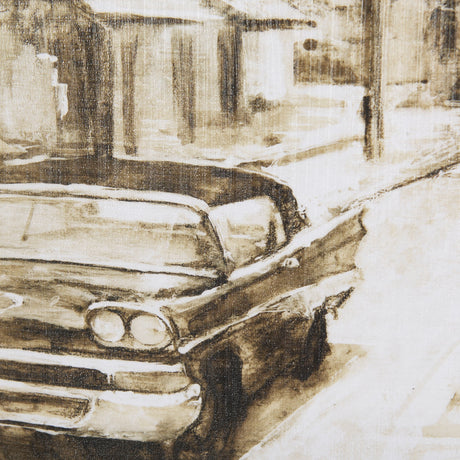 Vintage Car Picture I by Mercana Studio Hand Embellished Textured Framed Art Print Matted under Glas by Mercana at Eve Furniture