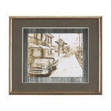 Vintage Car Picture I by Mercana Studio Hand Embellished Textured Framed Art Print Matted under Glas by Mercana at Eve Furniture
