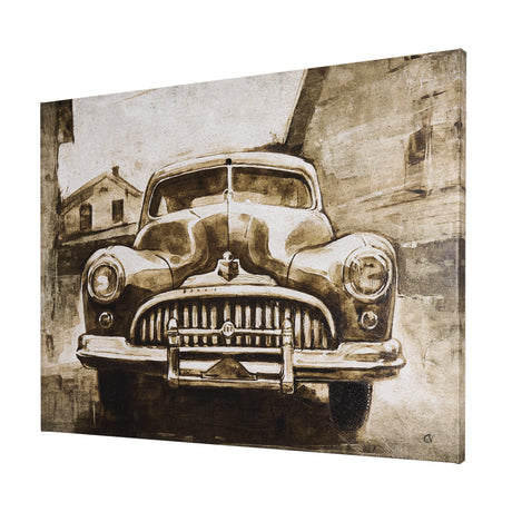 Vintage Car Picture III by Mercana Studio a Hand Embellished Textured Canvas by Mercana at Eve Furniture