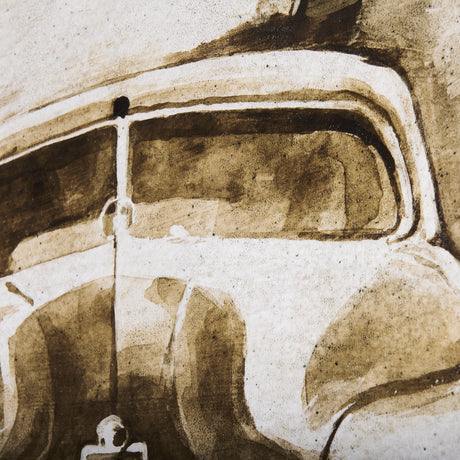 Vintage Car Picture III by Mercana Studio a Hand Embellished Textured Canvas by Mercana at Eve Furniture