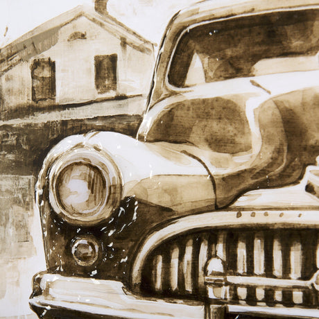 Vintage Car Picture III by Mercana Studio Hand Embellished Framed Art Print Matted under Glass by Mercana at Eve Furniture
