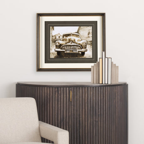 Vintage Car Picture III by Mercana Studio Hand Embellished Framed Art Print Matted under Glass by Mercana at Eve Furniture