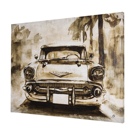 Vintage Car Picture IV by Mercana Studio a Hand Embellished Textured Canvas by Mercana at Eve Furniture