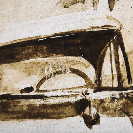 Vintage Car Picture IV by Mercana Studio a Hand Embellished Textured Canvas by Mercana at Eve Furniture