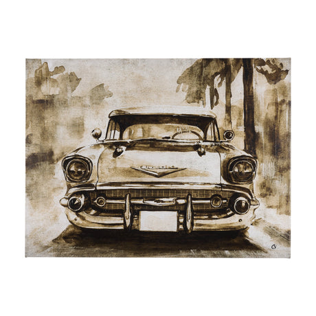 Vintage Car Picture IV by Mercana Studio a Hand Embellished Textured Canvas by Mercana at Eve Furniture